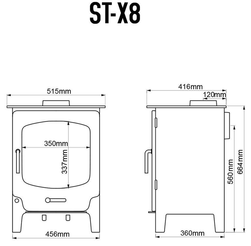 Saltfire ST-X8 Dimensions