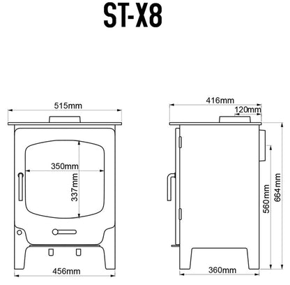 Saltfire ST-X8 Dimensions