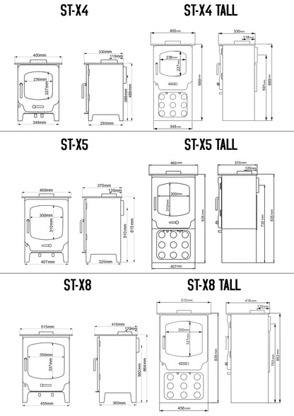 Saltfire ST-X8 Dimensions