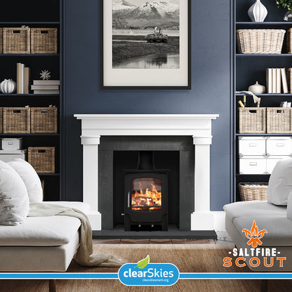 Saltfire Scout in Lounge fireplace