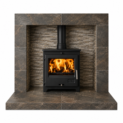OER Storm Full Tiled Fireplace White Background