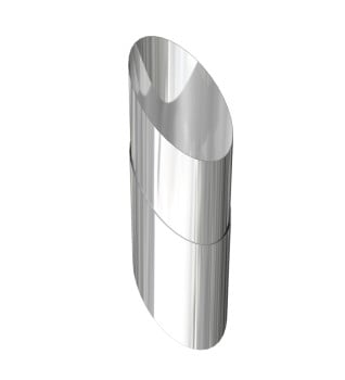 Dura Flue 45° Adjustable Wall Sleeve in Stainless Steel 125mm - 5"