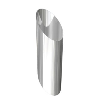 Dura Flue 45° Wall Sleeve in Stainless Steel 125mm - 5"