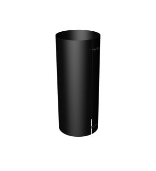 Dura Flue Flat Masking Shroud 500mm Matt Black Twin Wall 125mm - 5"