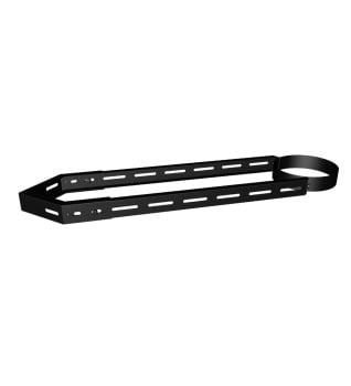Dura Flue Matt Black Twin Wall Corner Wall Bracket 150mm - 6"