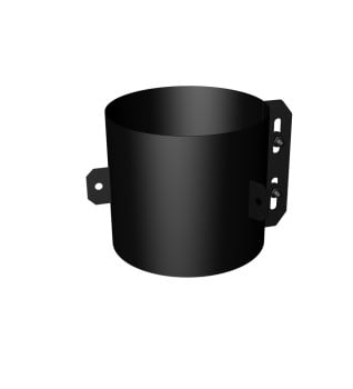 Dura Flue Matt Black Twin Wall Guy Wire Bracket 150mm - 6"