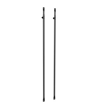 Dura Flue Matt Black Twin Wall Telescopic Support Kit 1.5m-2.5m 2pcs