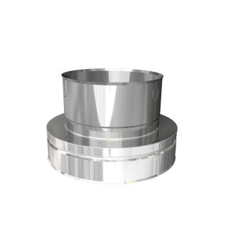 Dura Flue Twin Wall Below to Flex Stainless Steel Adapter 125mm - 5"