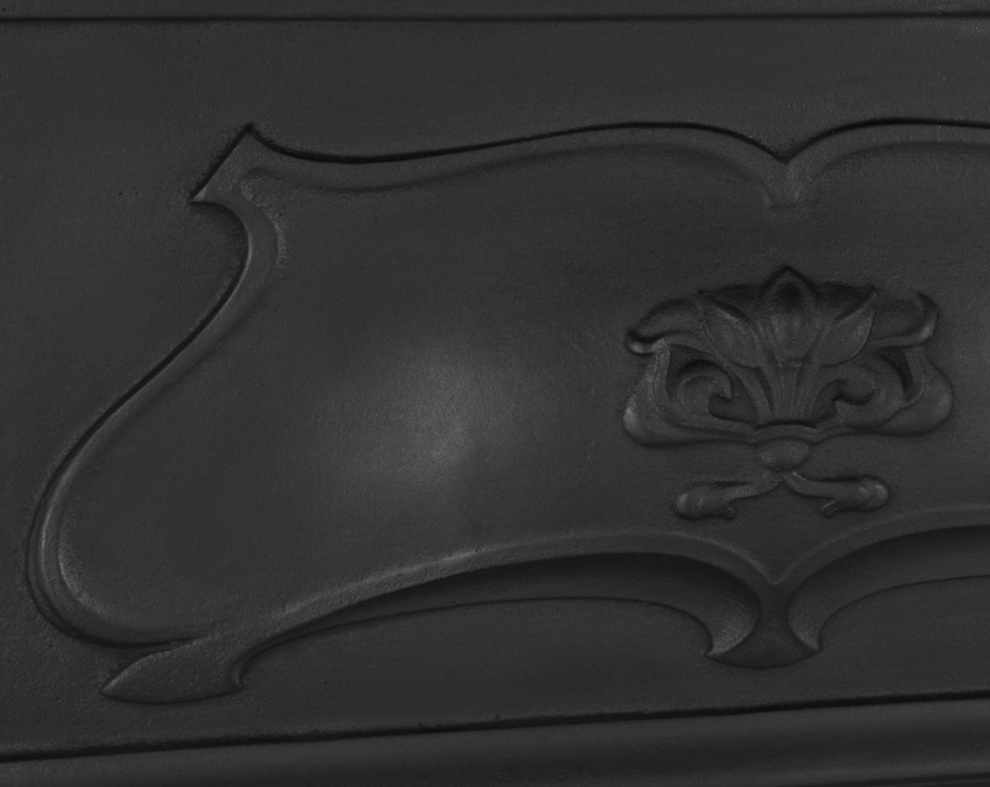 Verona Combination Fireplace Black Finish Details
