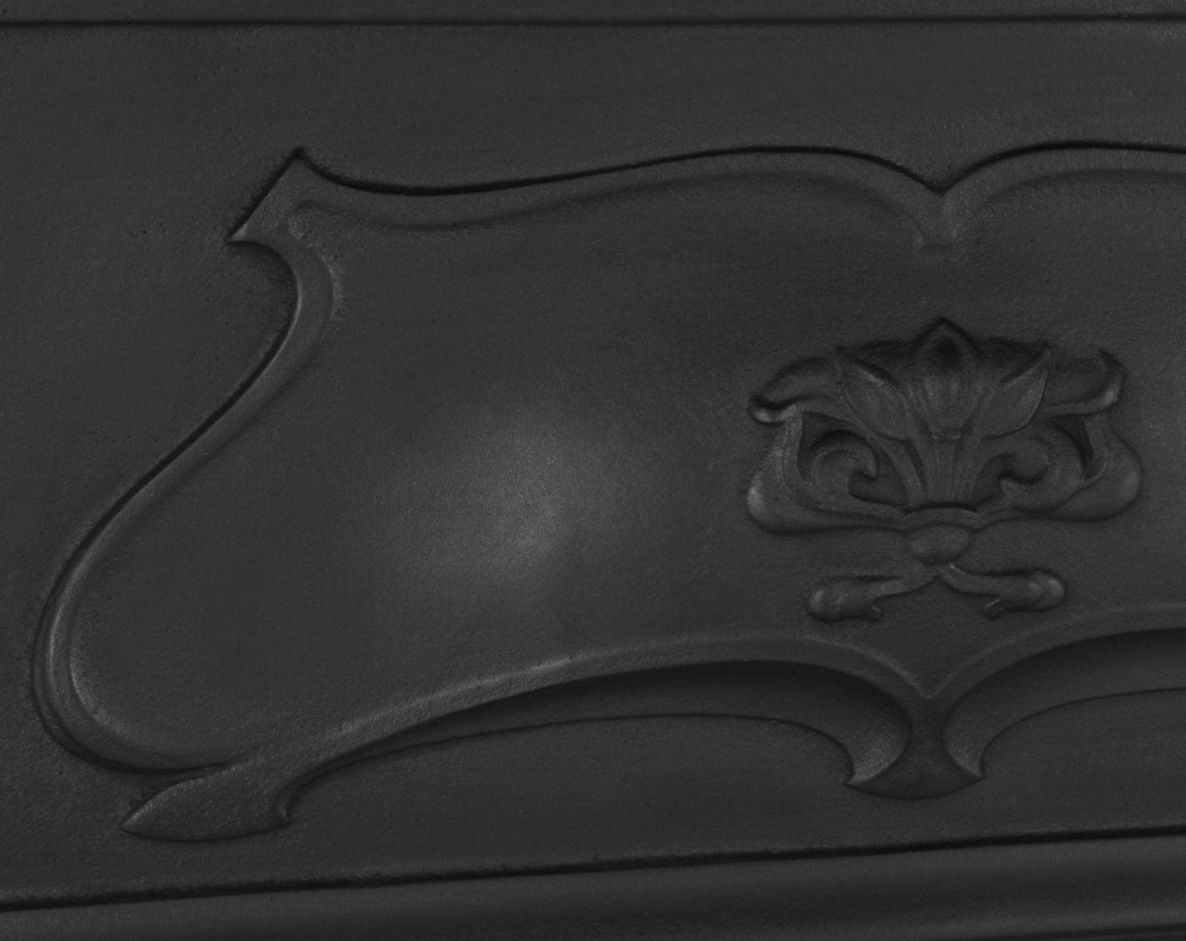 Verona Combination Fireplace Black Finish Details
