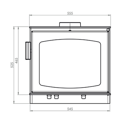ACR_Wychwood_Multi_Fuel_Stove Dimensions